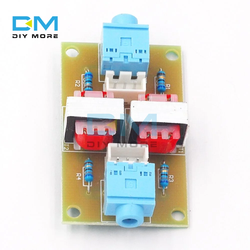 XH-M372 Stereo Audio Isolator Vehicle Common Ground Loop Suppressor Interference Noise Isolation Module Transformer Coupler