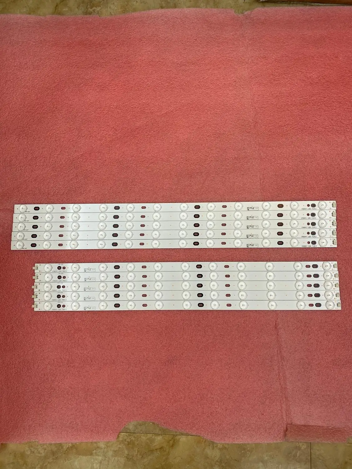 

LED backlight strip for 58PFL4609 58PFL4909 DP58D33 DP58D34 58L1350U 58L4300U V580HK1-L06 V580H1-LD6-TLDC2 TRDC2 TLDC3 TRDC3