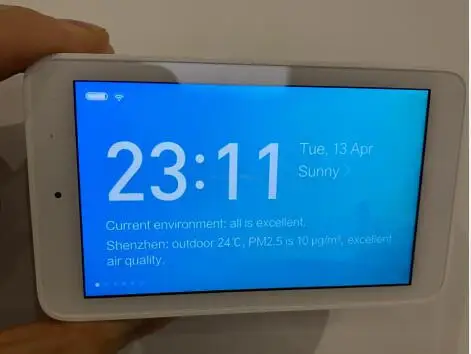 Nuovo Xiaomi Mijia Air Quality Tester HD Touch Screen monitoraggio remoto PM2.5 misurazione dell\'umidità della temperatura per Smart Home