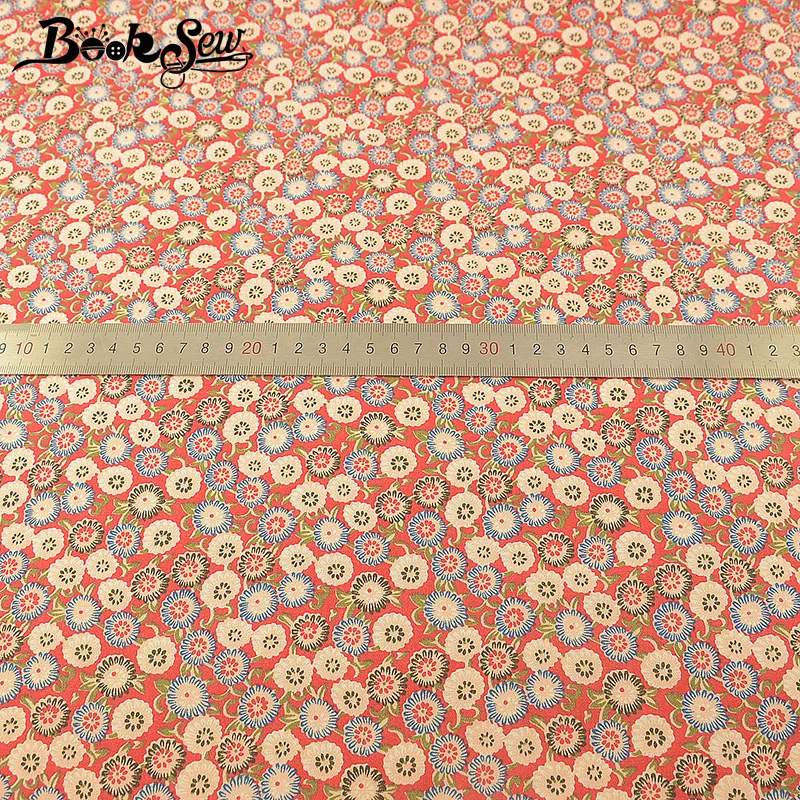 Cotton Poplin Fabric Patchwork Floral Print DIY Sewing Material For Baby Dress Shirt Skirt Tissu Africain Coton  50x145cm