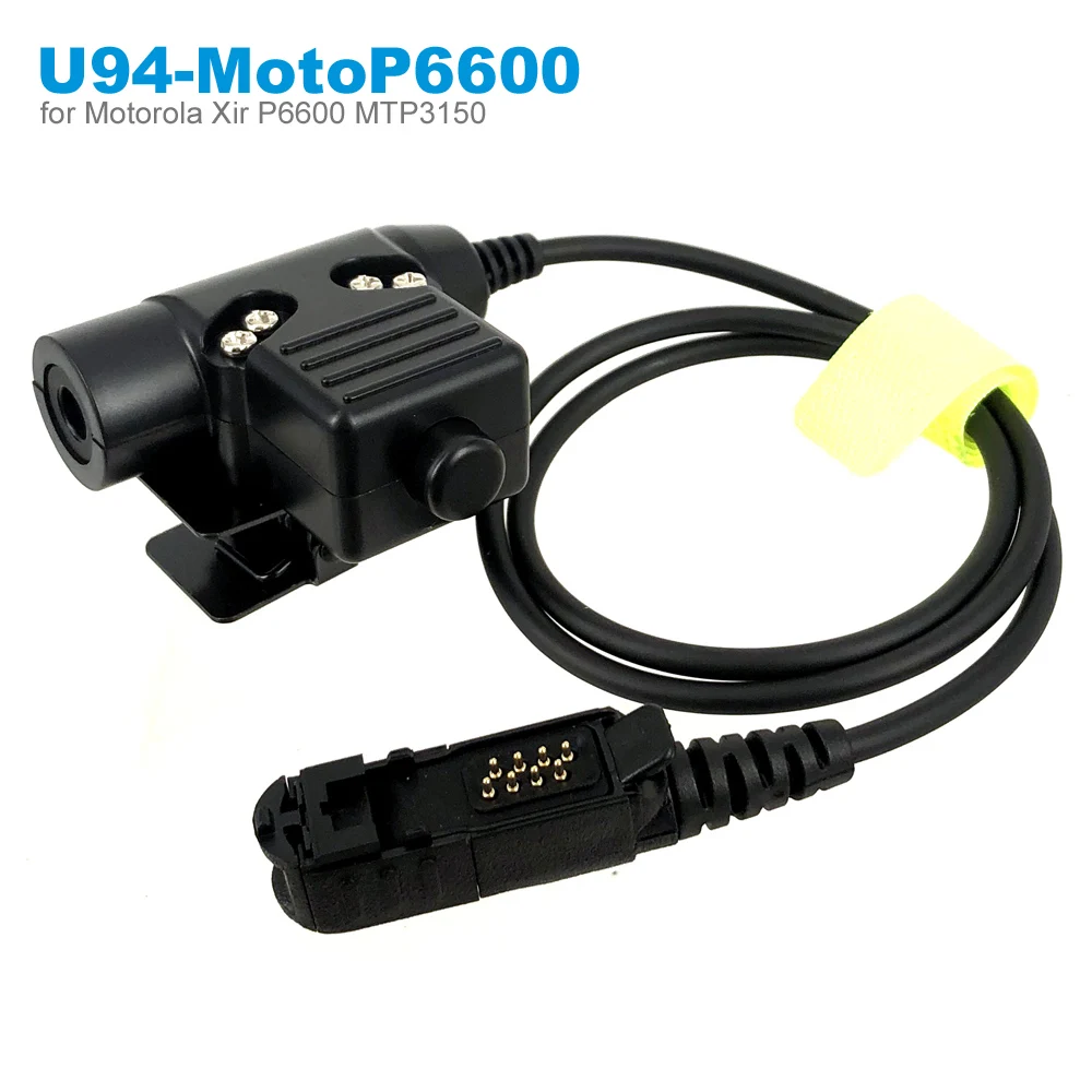 Tactische Zware Ptt Hals Keel Microfoon Voor Motorola Xir P6600 P6620 Dp2400 Dep550 Mtp3100 Mtp3150 Walkie Talkie Headset