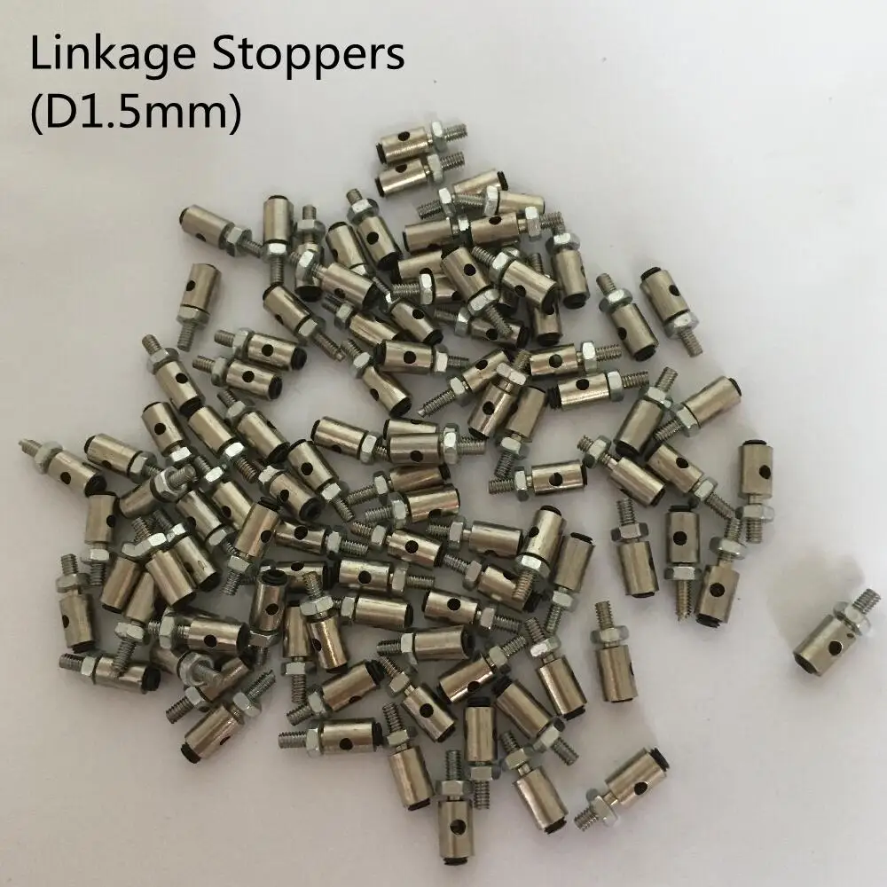 10pcs/Lot  Stoppers D1.2mm D1.5 mm D1.8mm D2.1mm Push Rod Connectors Linkage For RC Airplane Parts