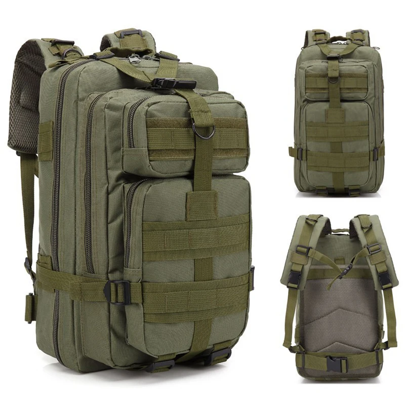 New Outdoor 30L Tactical Backpack Male Molle 3P Hiking Bag Men Camo Waterproof Rucksack Men Hiking Travel Hiking Backpacks