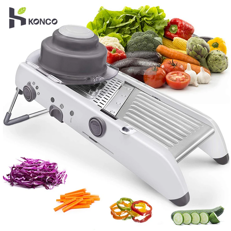 

Manual Vegetable Cutter Slicer Professional Grater With Adjustable 304 Stainless Steel Blades Vegetable Kitchen Tool