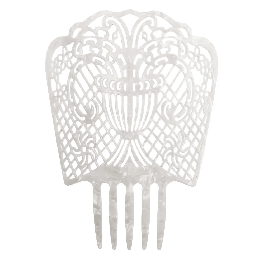 Vintage Hair Combs Women Colorful Acetate Hair Accessories Tortoiseshell High Comb Flamenco dancers Headdresses jewelry Gift New
