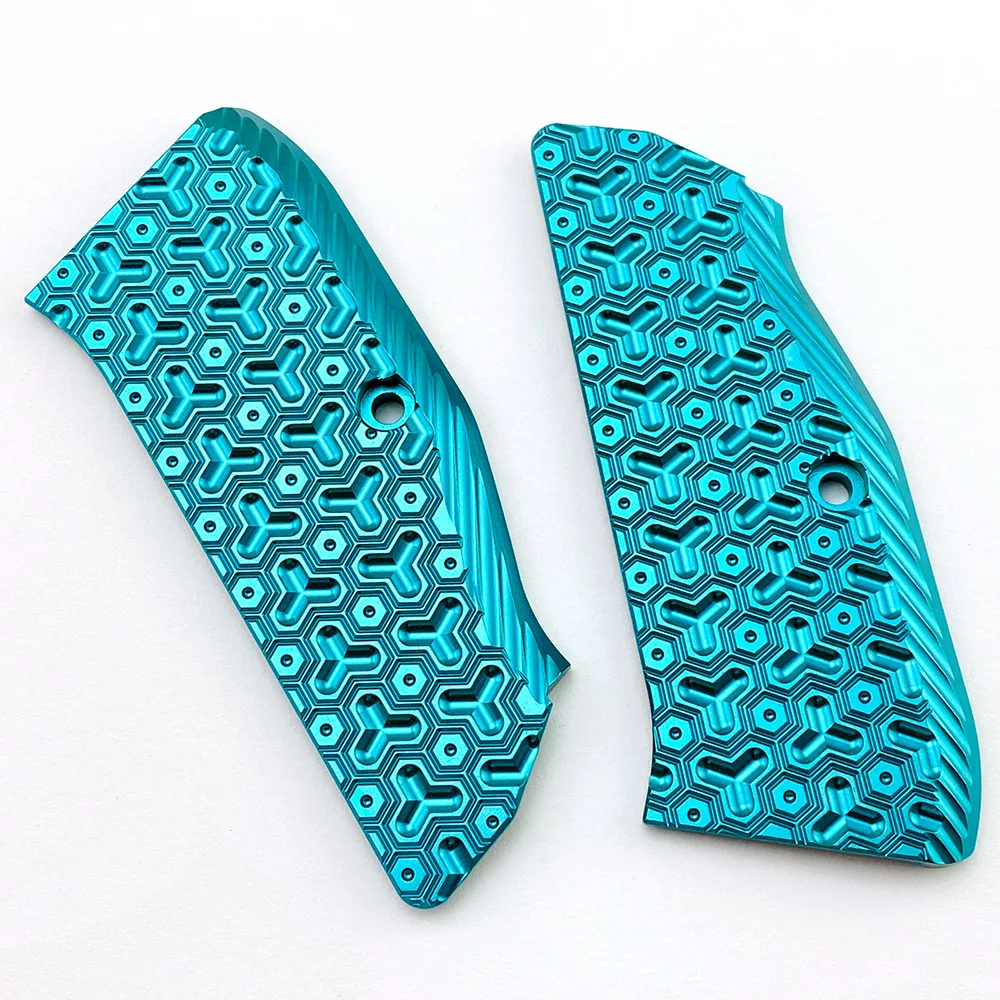 1pair CZ75 Grips Aluminium Alloy Grips for CZ 75 Full Size, SP-01 Series, Shadow 2, 75B BD, Gun Grips with Screws