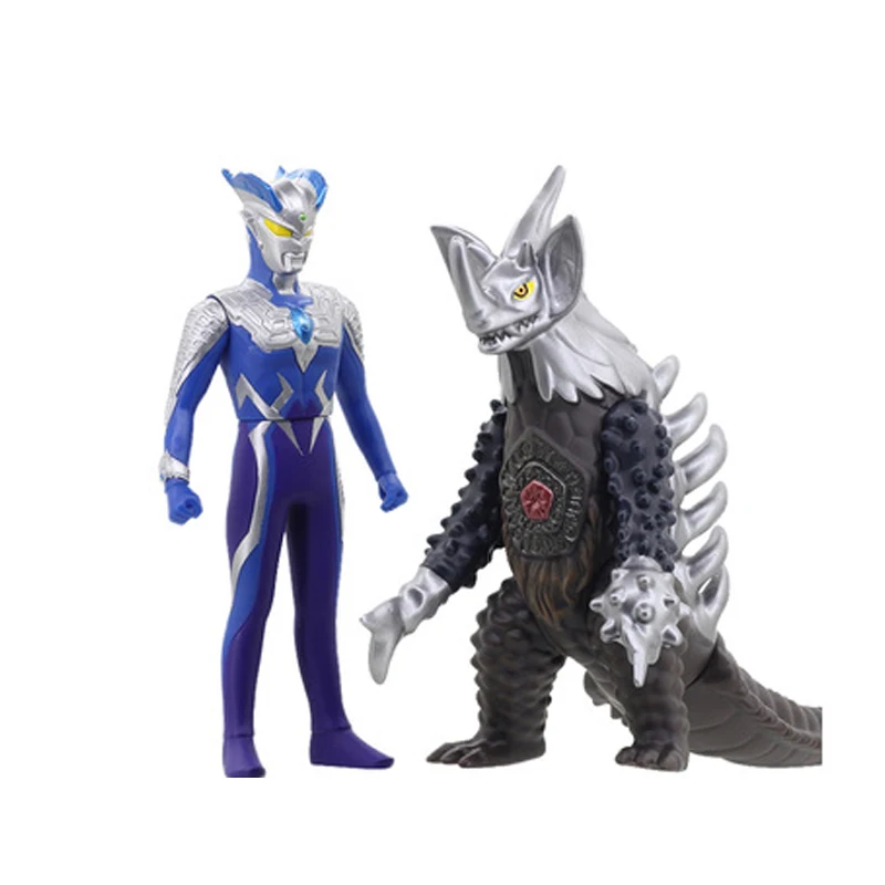 Bandai Ultraman Soft Rubber Showdown VS Series Leo Zero Geed Eleking BelialKing Noa Scenery Figure Model