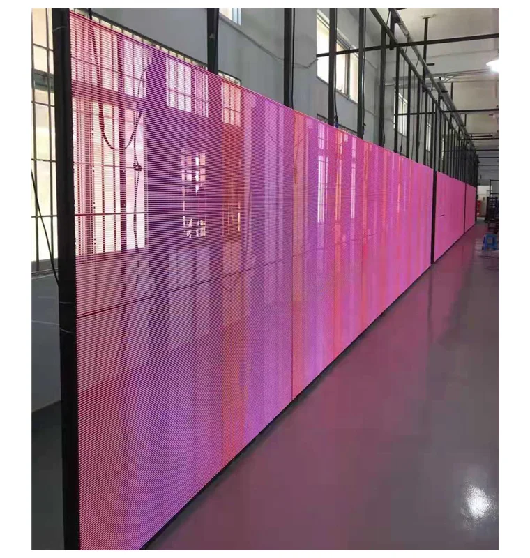 Glass LED Display Film Screen Transparent Led Panels Strip Display Screen