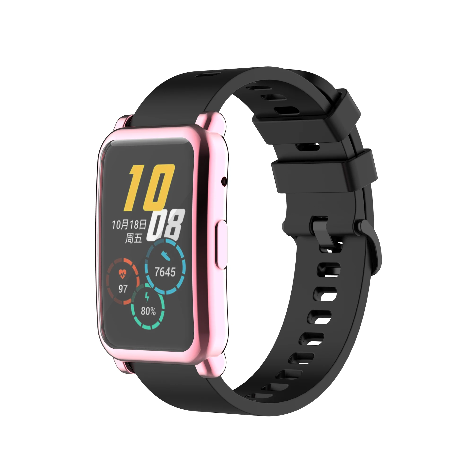 FIFATA-funda de reloj enchapada de silicona TPU para Huawei Honor Watch ES, carcasa protectora de reloj inteligente, accesorios para Honor ES, funda de reloj