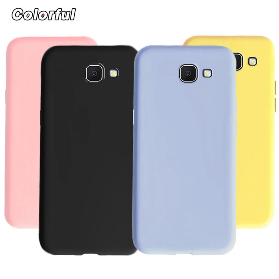 Silicone Case For Samsung Galaxy J7 Prime Cover 2016 Fashion Plain Color TPU Phone Case For Samsung J7 Prime 2 G611FF Soft Shell