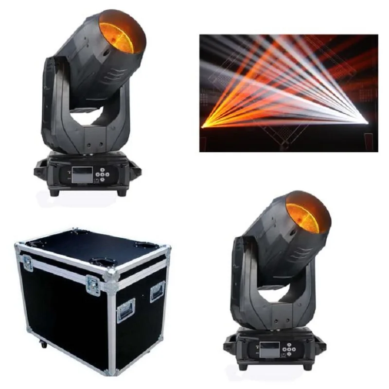 Sharpy Beam Cuci Lampu Panggung Profesional Lampu Memindahkan Light 380 W New Moving Head Kasus Penerbangan Flycase DJ Acara Pernikahan kinerja