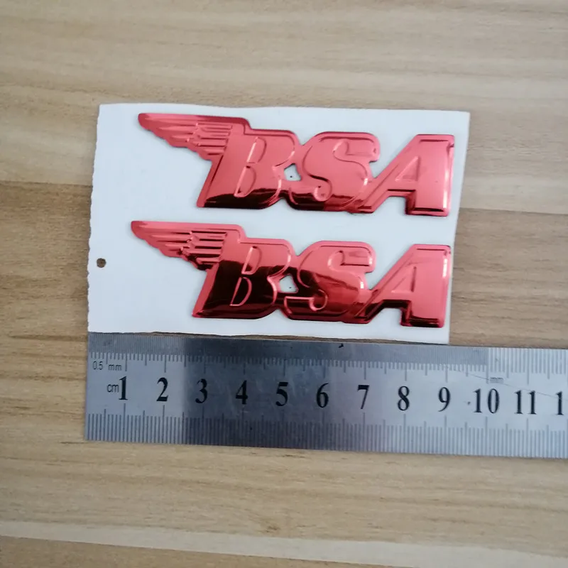 Motorfiets Embleem Badge Decal 3d Tank Wiel Logo Sticker Voor Bsa