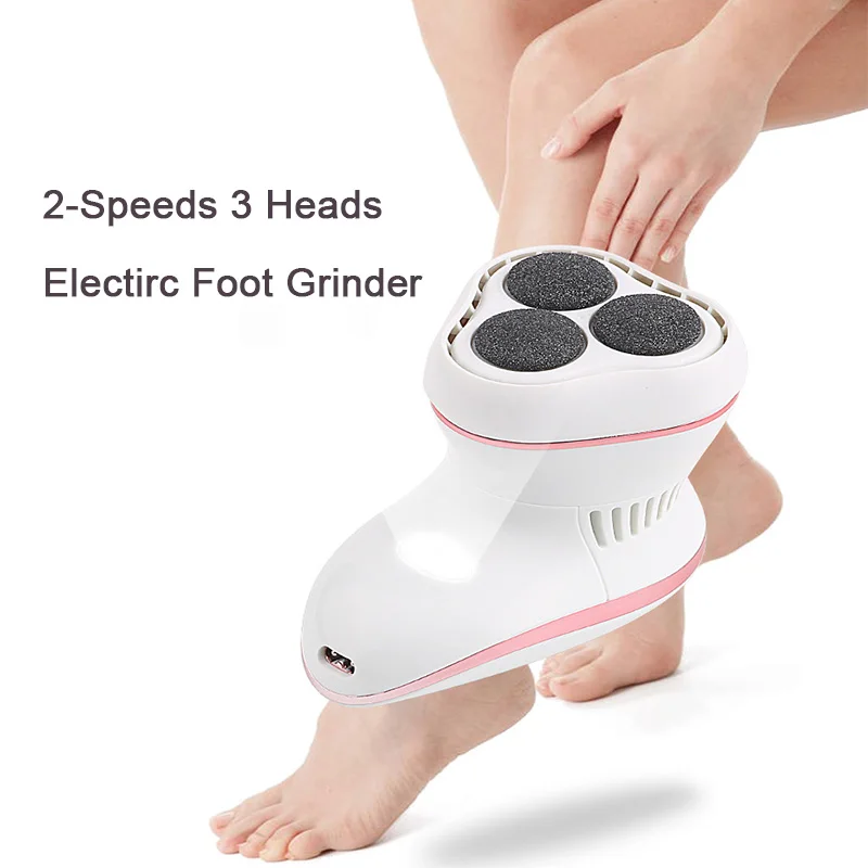 

Rechargeable Portable Self Suction 3 Grinding Heads Washable Foot Heel Dead Skin Filing Handhold Pedicure Electric Foot Grinder