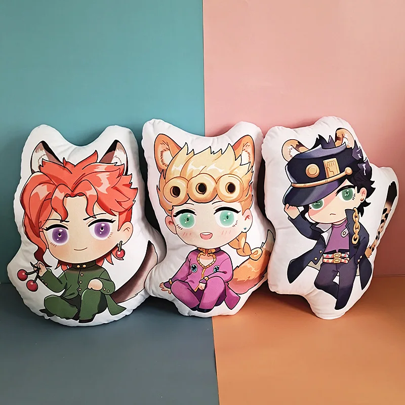 10cm JoJo's Bizarre Adventure Plush Doll Anime JoJo Kujo Jotaro Kakyoin Noriaki Plush Key Pendant Cute Anime Soft Plush Pillow