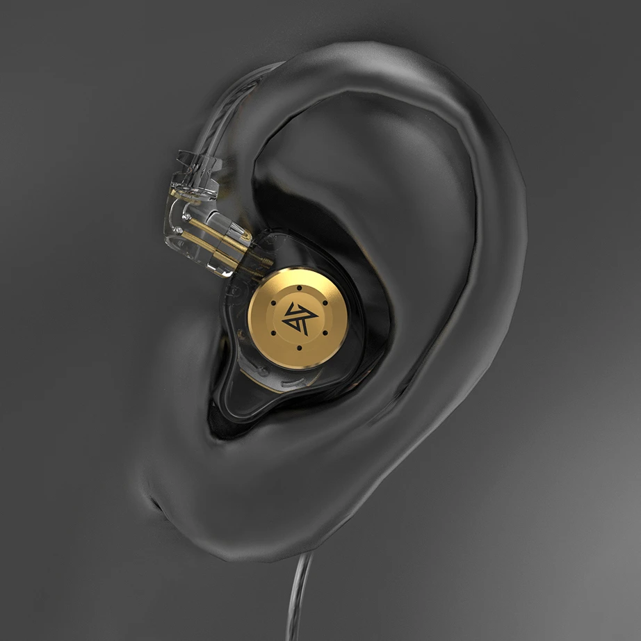 KZ EDX Pro Earphone Headphone Berkabel Stereo HiFi dengan Mikrofon Olahraga Headset Noise Cancelling Earbud Monitor Musisi Fone Kz