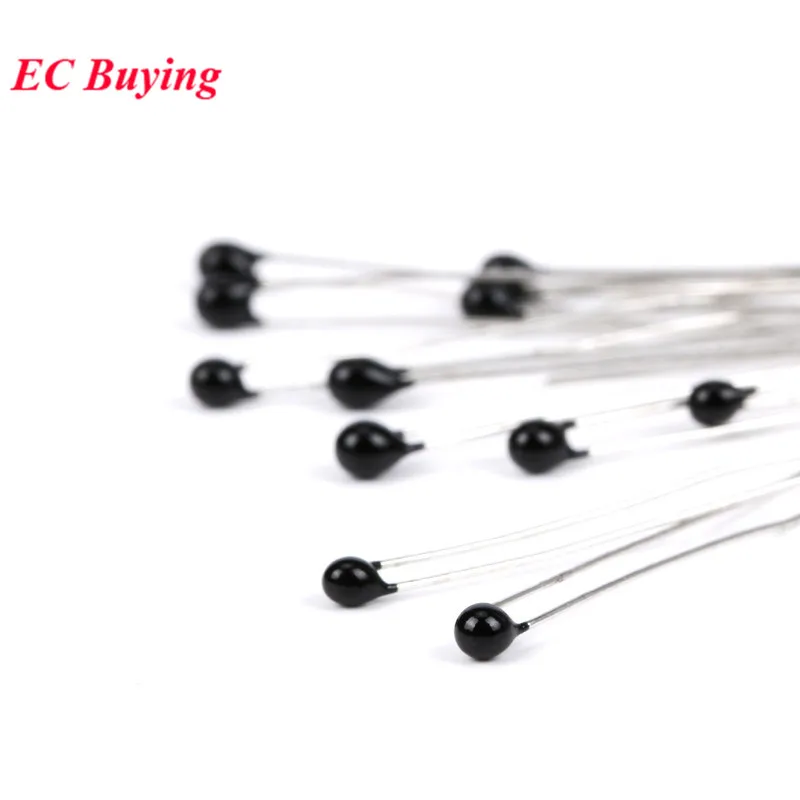 20pcs/lot NTC Thermistor Thermal Resistor MF52 MF52AT NTC-MF52AT 10K ohm R B Value 3950 103 5% Temperature Sensor