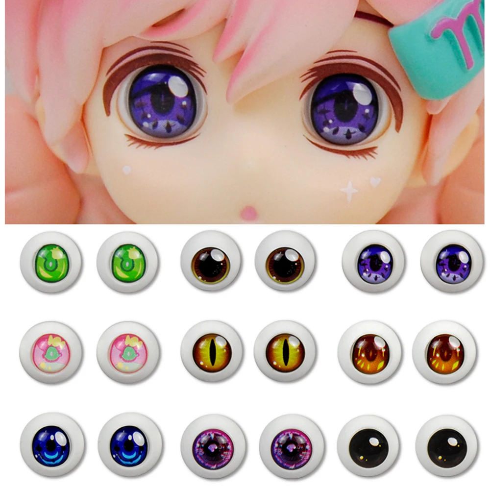 10mm BJD Eyes OB11 Dolls Eyes Toys Accessories 3D Eyes DIY Baby Doll Toy Girls Gift For 11-16cm BJD Doll