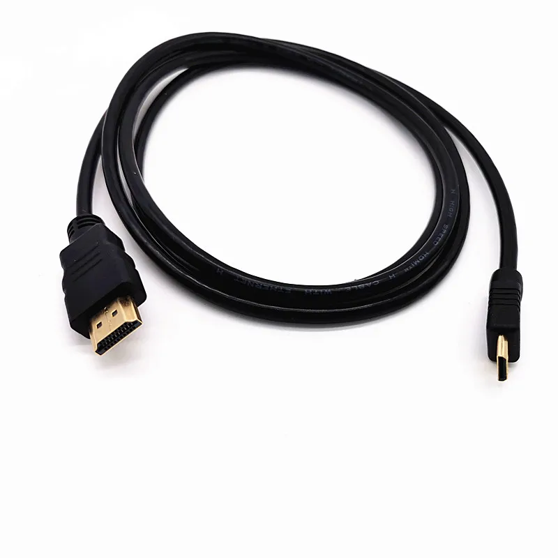 HDMI إلى mini HDMI كابل التوصيل 1080p ذكر ذكر عالية السرعة HDMI كابل 1.5 متر لكاميرا التلفزيون اللوحي العارض