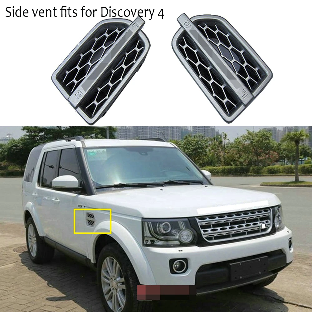 Side vent fits for L and Rover Discovery 4 LR4 side grille ABS plastic 2PCS