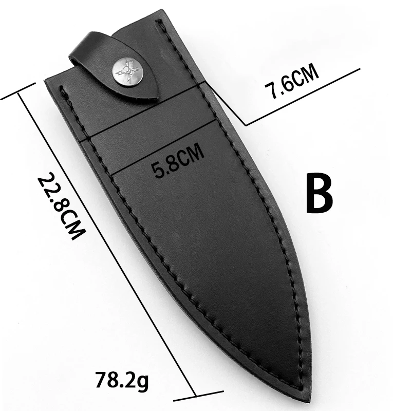 Cowhide Scabbard/holster Chef's Knife Holster Kitchen Knife Scabbard The First Layer Of Cowhide Knife Set
