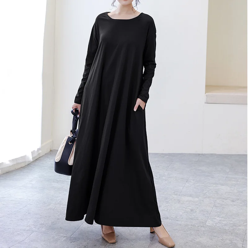 Fdfklak Big Size Modal Cotton Nightgowns Women New Loose A-Line Long Dress Spring Autumn Nightshirt Female Sleepwear Night Gown