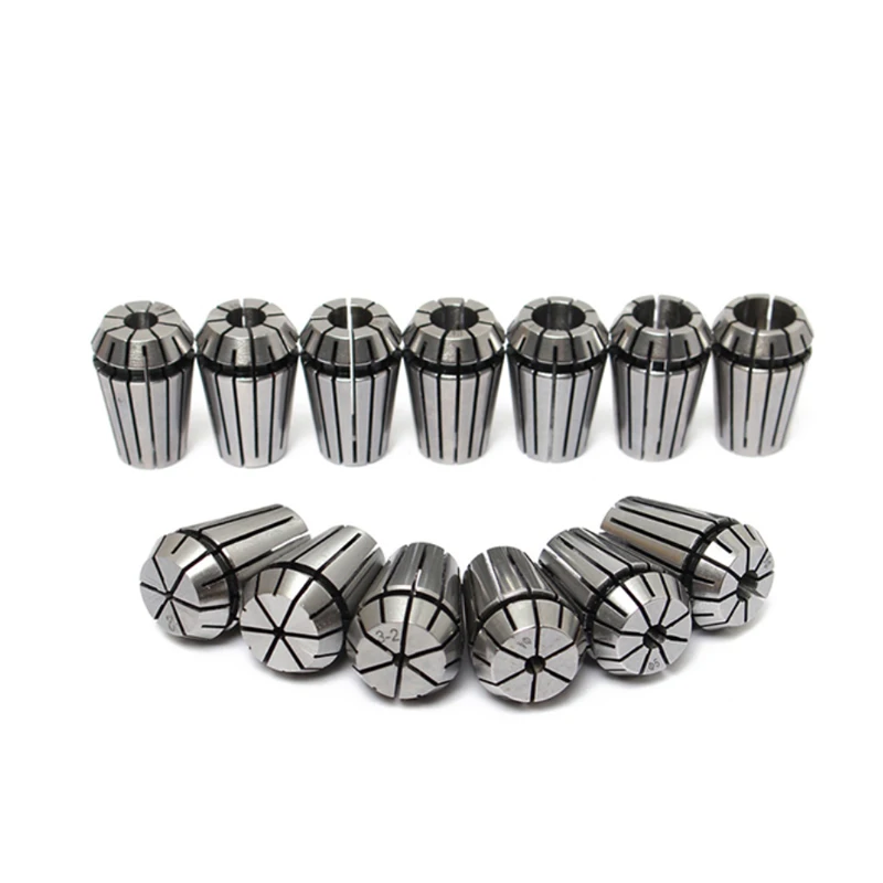 ER11 collet chuck set 7pcs 13pcs 15pcs ER11 1mm-7mm Spring collet for CNC machining center Engraving Machine Lathe Mill Tool