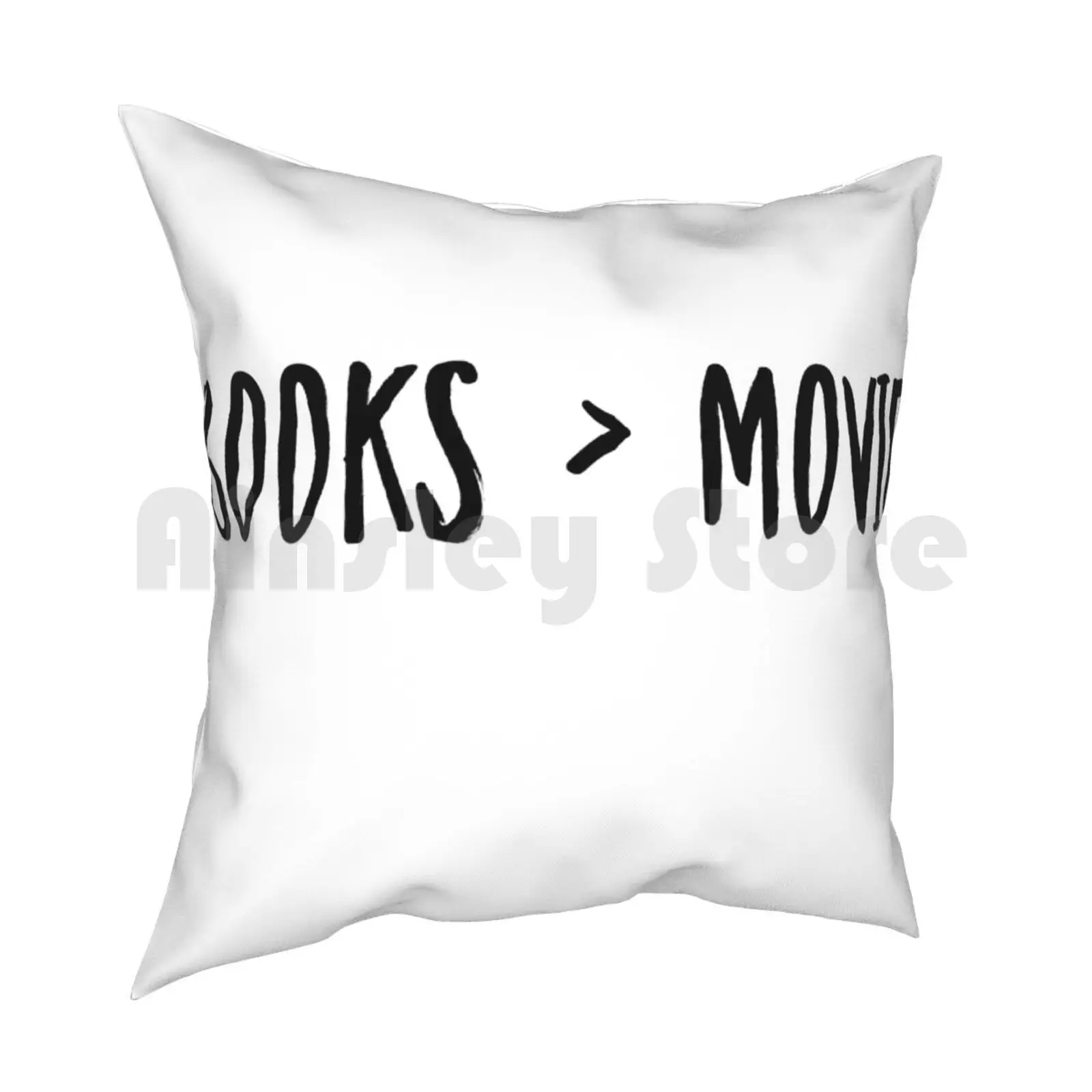 Books Movies Pillow Case Printed Home Soft Throw Pillow Books Movies