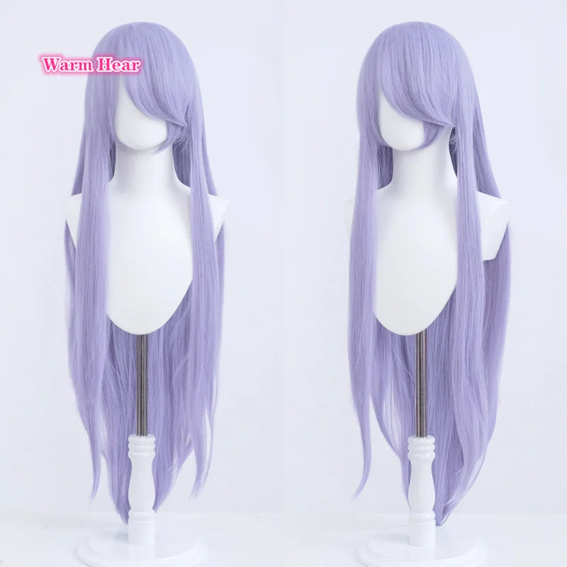 

39'' 100cm Long Light Purple Hanyuu Cosplay Wig Anime Higurashi no Naku Koro ni Heat Resistant Synthetic Hair + a wig cap