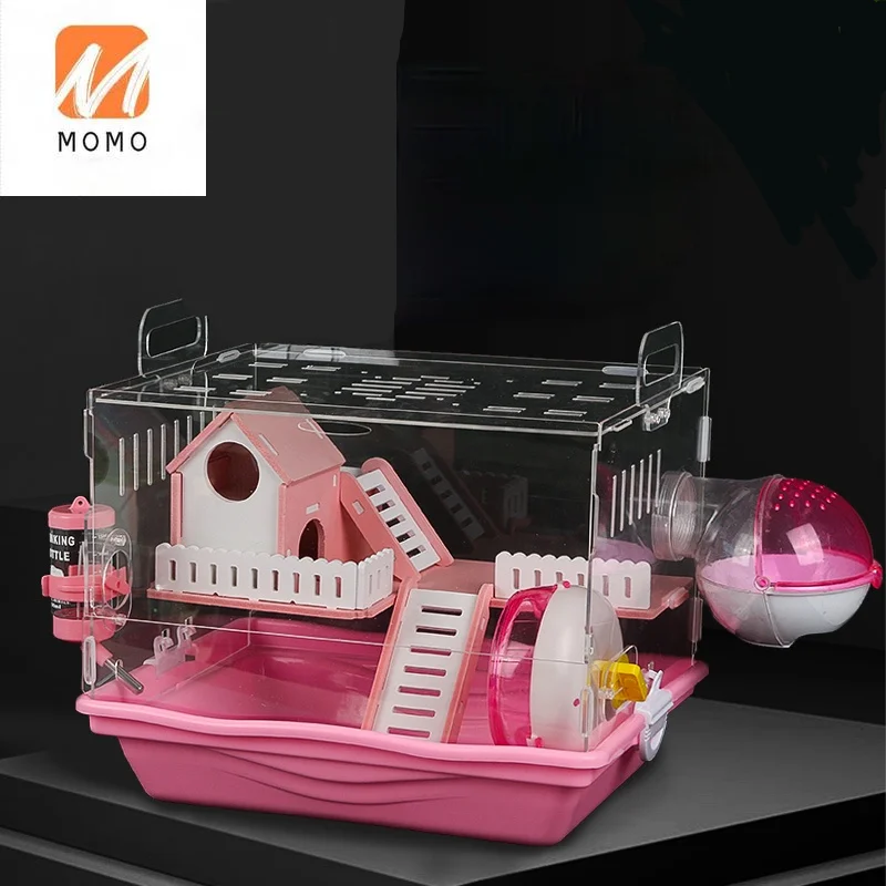 Tray Hamster Cage Acrylic Double Large Villa Nest Package Supplies Set Complete Cheap