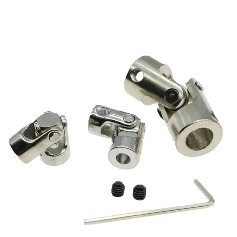 2/3/3.17/4/5/6/8/10mm Boat Car Shaft Coupler Motor Connector Metal Universal Joint Coupling Steering Flexible for Shaft 2mm-10mm