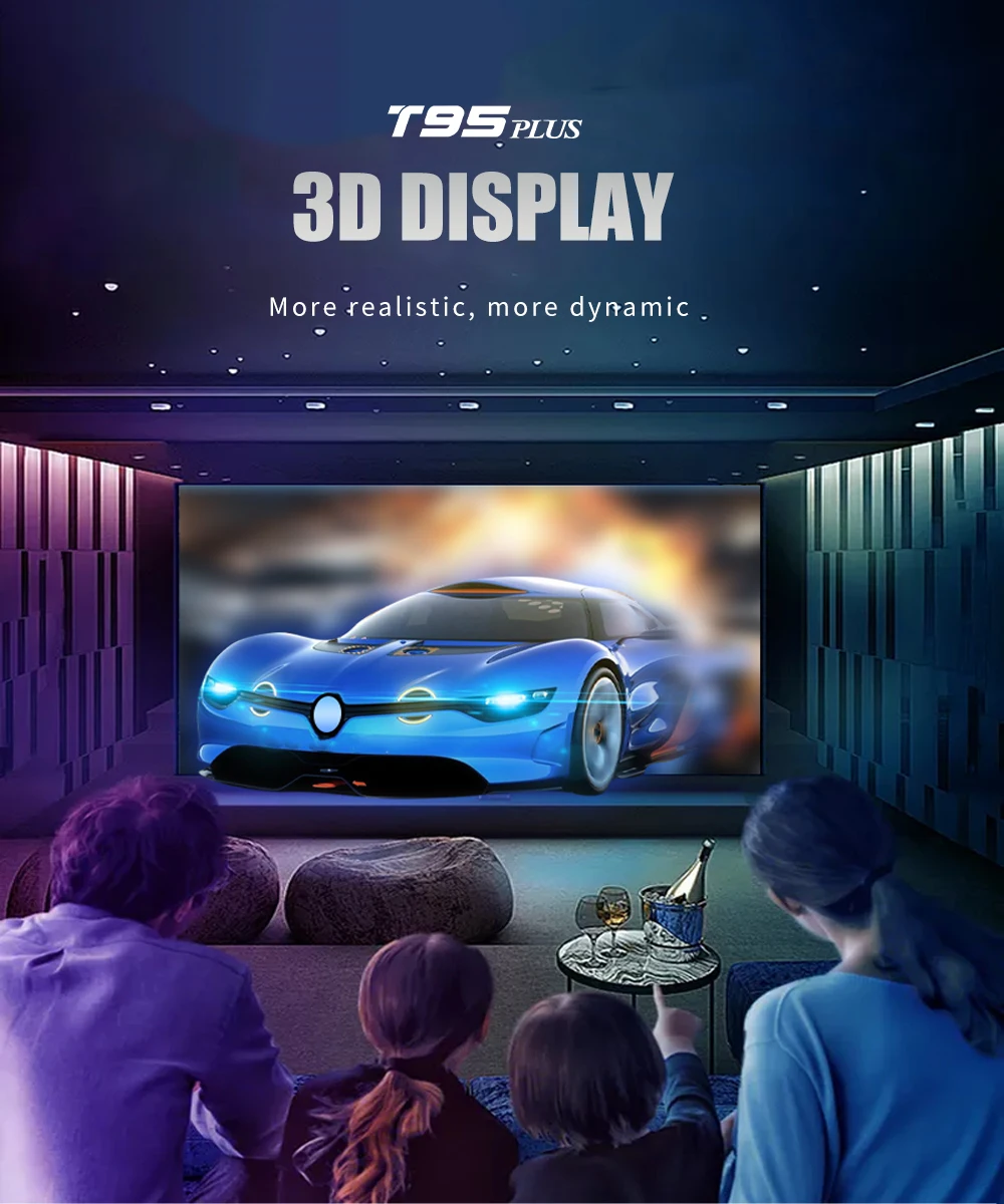 TV Box Android 11 T95 Plus 8GB RAM 64GB ROM Rockchip RK3566 Obsługa 8K USB3.0 5G Wifi 1000M LAN 4GB 32GB Odtwarzacz multimedialny T95Plus