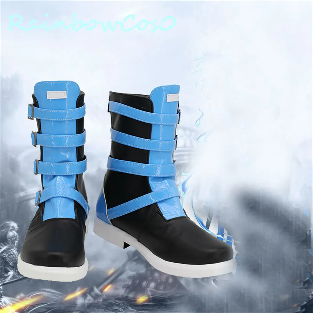 Twisted-Wonderland – bottes de Cosplay IDIA pour Halloween, chaussures arc-en-ciel, W979