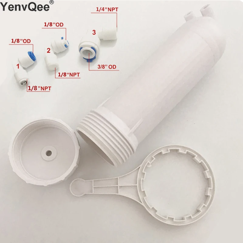 3012 RO Membrane Housing for 3012-400 gpd/3012-600gpd Reverse Osmosis  With All Fittings Reverse Osmosis Membrane Housing