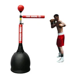 Boxing Reaction Target 360° Rotating Target Height Adjustable Freestanding Punching Ball Boxing SpeedBag For MMA Fitness Workout