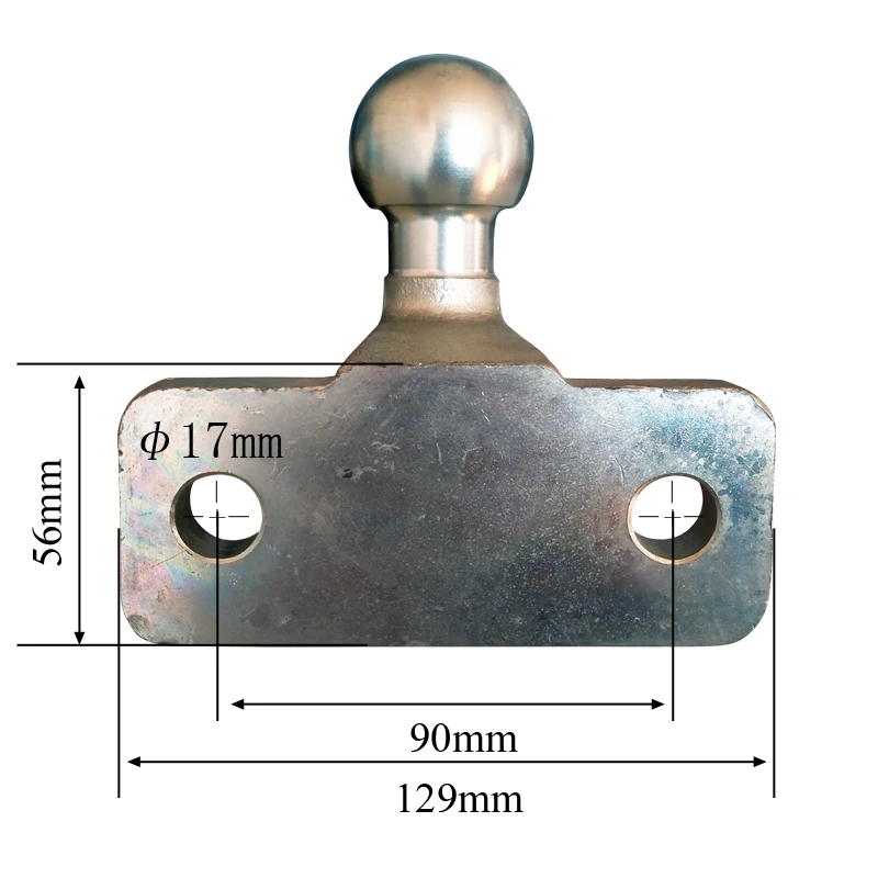 Sfera di attacco a collo d'oca forgiata hitchball da 50mm