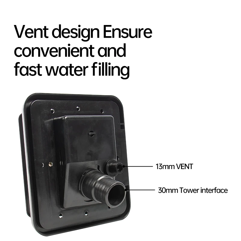 RV Square Water Inlet Filling Port With Pressure Filling Port Gravity Filling Port Hatch Water Box