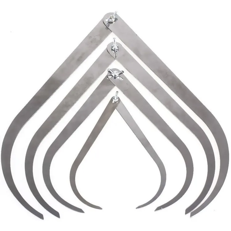 

Bent-Leg Stainless Steel Caliper Set with size 12" 10" 8" 4" Potters Tool Set Soap Making Supplies Ceramic Tool Polymer Clay