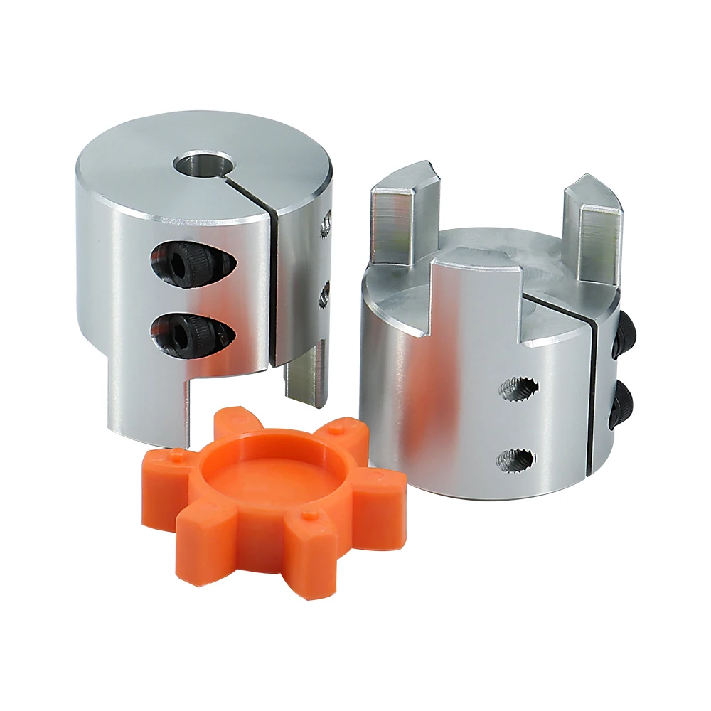Penghubung Batang Rahang Motor CNC Kopling Poros Plum Laba-laba Fleksibel LF-B-D25L30 Lubang Dalam 5Mm-14Mm Kopling Elastis