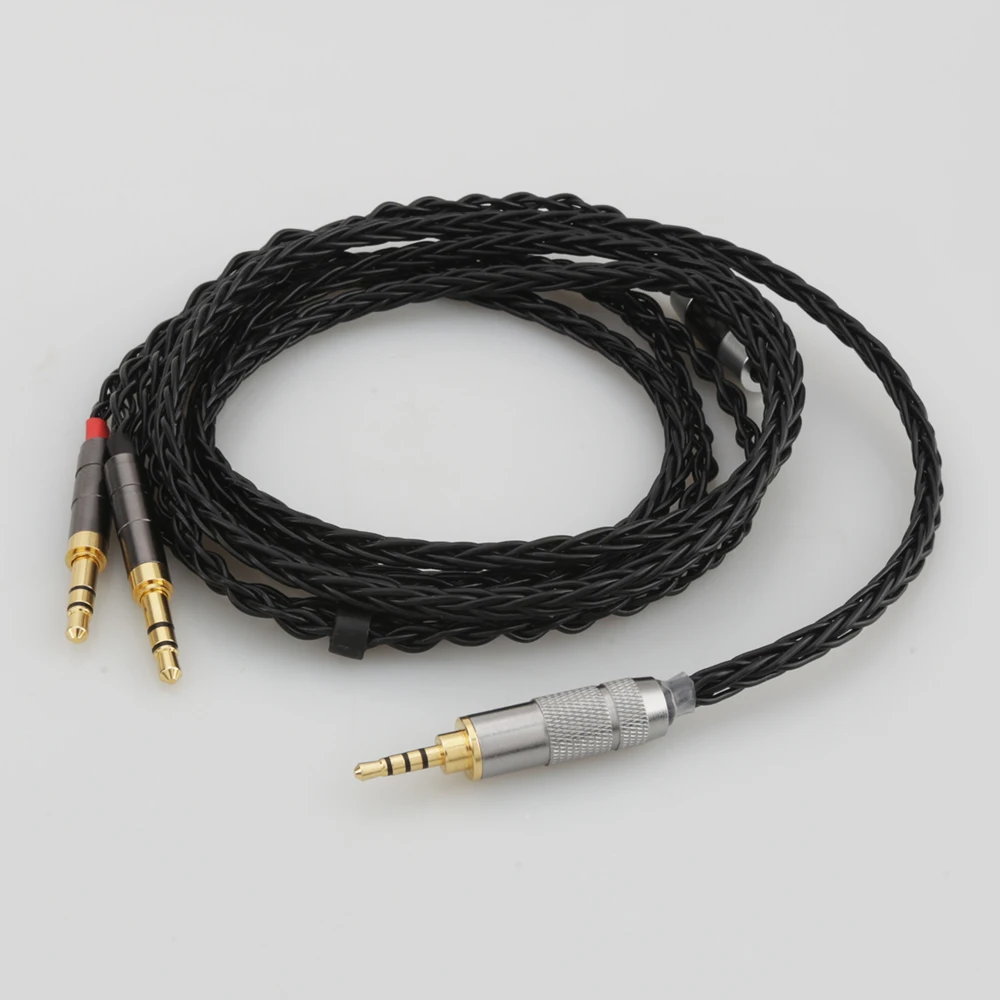 

HiFi Audiocrast 8 Cores Headphone Earphone Cable For Denon AH-D600 D7100 Hifiman Sundara Ananda HE1000se HE6se he400