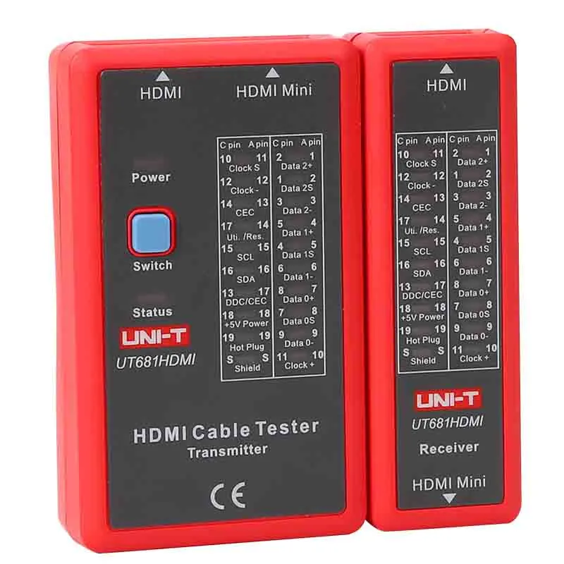 UNI-T UT681L/UT681C/UT681HDMI Cable Tester; Telephone Line/Network Line Checker / Ethernet Telephone BNC HDMI Repair Tool