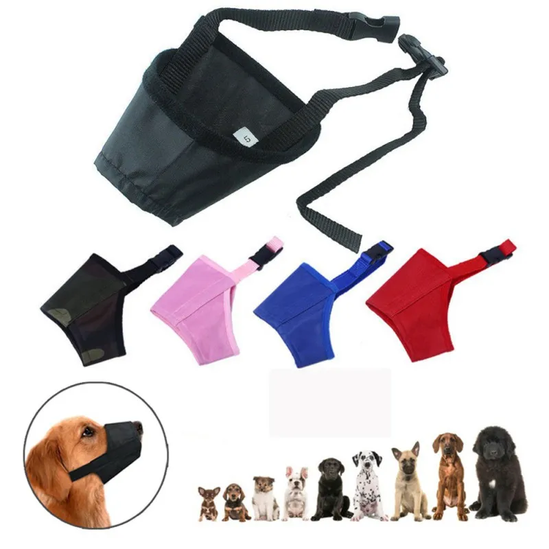 Adjustable Pet Mesh Mouth Muzzle Anti Barking Dog Muzzle for Small Large Dogs Dogs Training Protection Products Pet Accessories