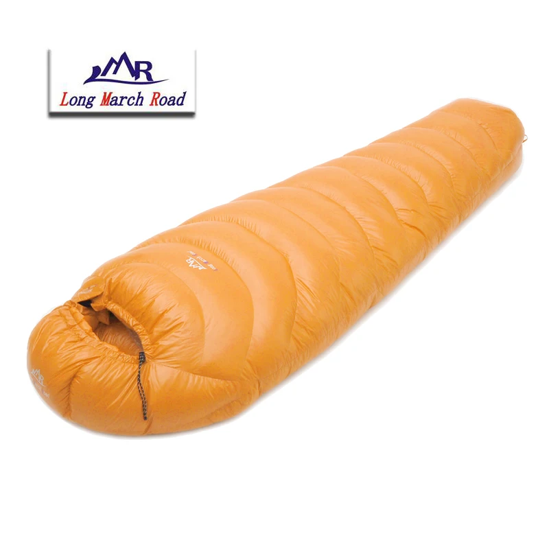 LMR-White Goose Down Filling Sleeping Bag, Waterproof, Comfortable, Breathable, High Quality, 600G