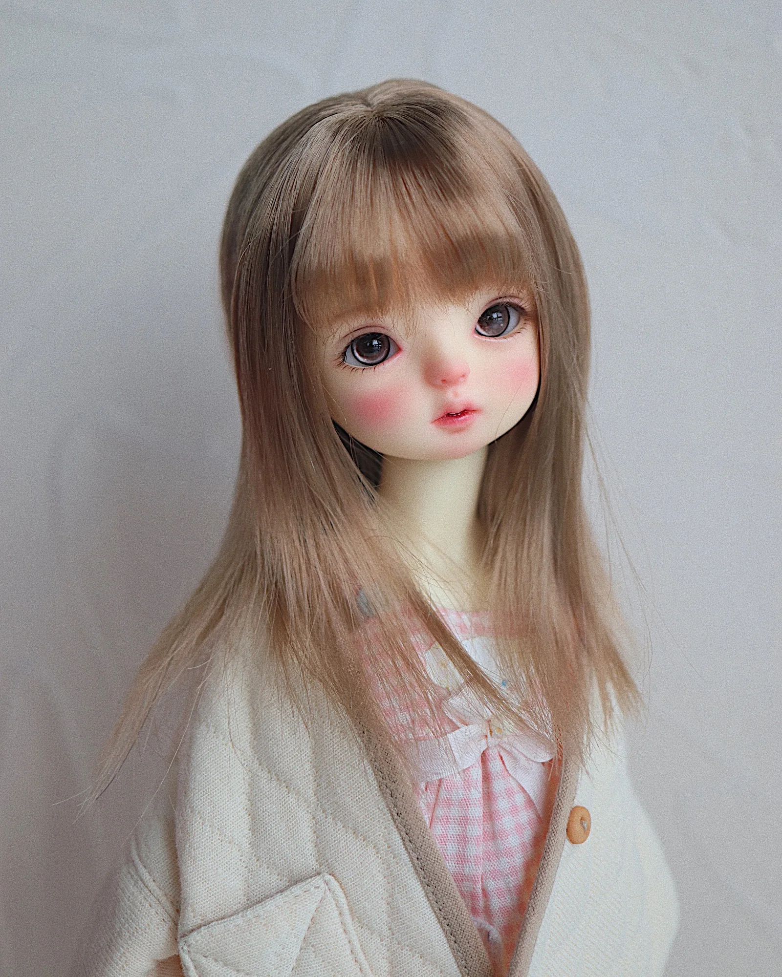 BJD/SD Wig for 1/6 &1/4 girl milk silk soft silk wig doll accessories(no doll)