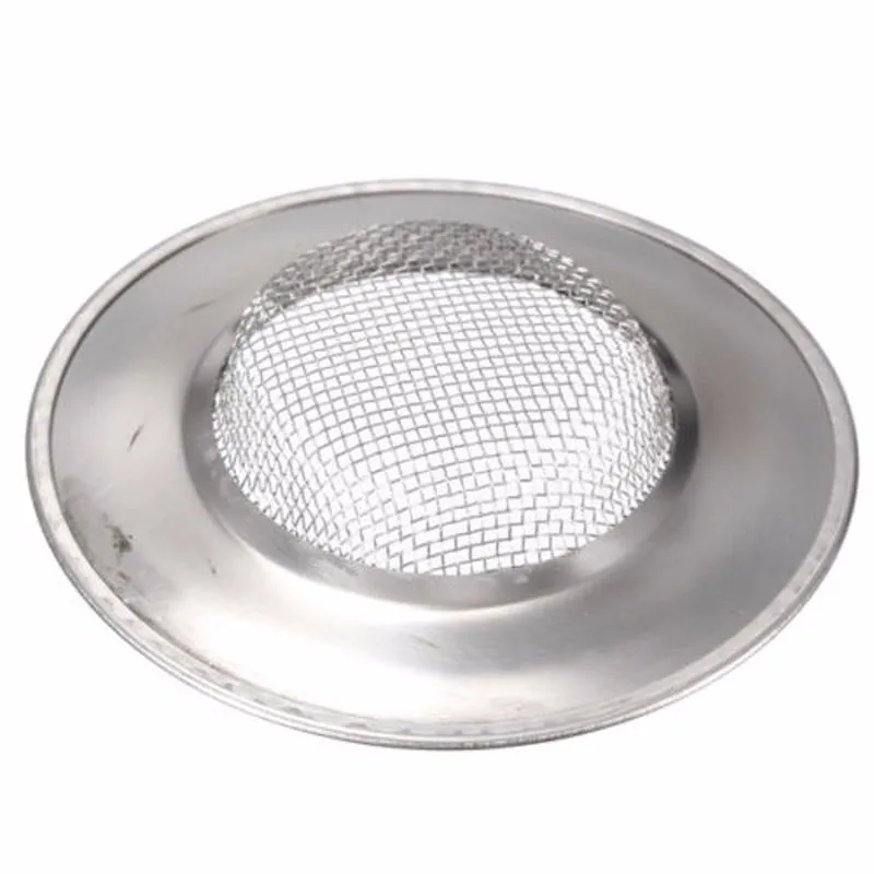 1pcs Stainless Steel Stopper Shower Drain Hole Filter Trap Kitchen Metal Sink Strainer