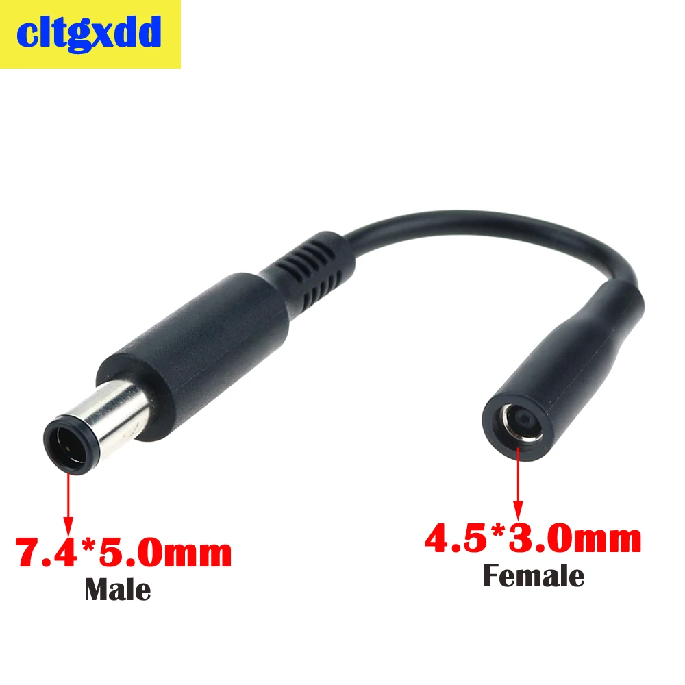 Cltgxdd 1 sztuka Adapter Zasilania DC Kabel Złącze Konwersja DC Gniazdo Żeńskie 4.5*3.0mm na Męskie 7.4*5.0mm Do Laptopa HP