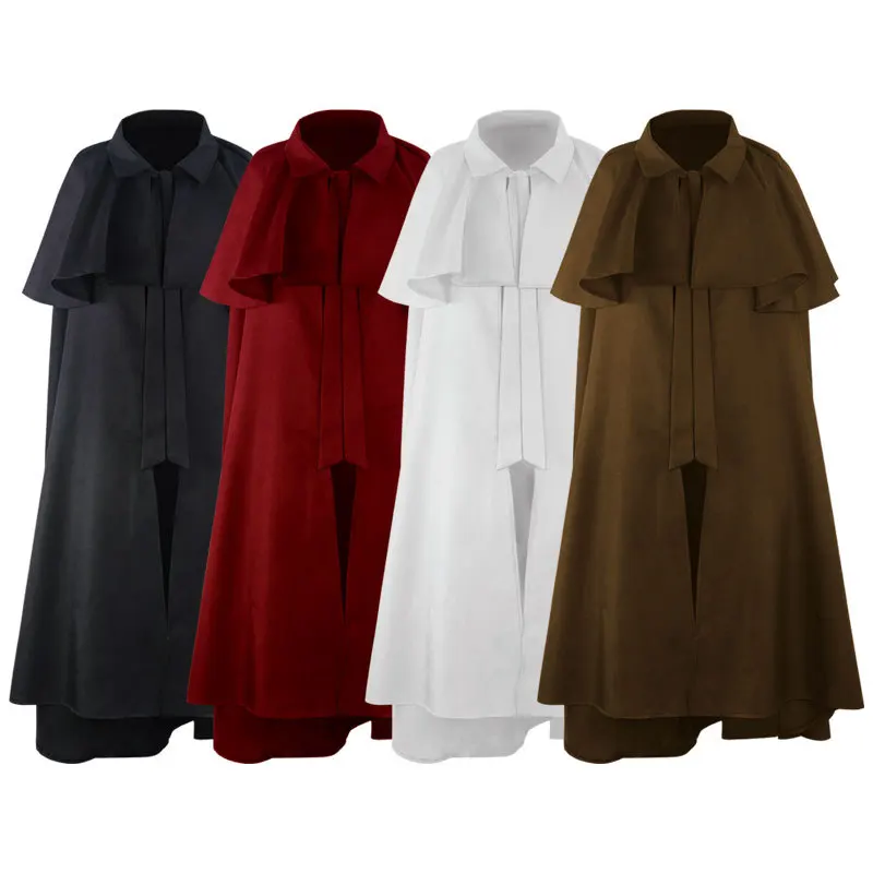 

Adult Medieval King's Guard Cloak Clergy Robe Knights of the Renaissance Court Cassock Roman Soutane Cassock Cosplay Costume