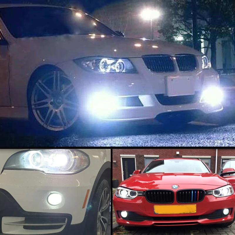 2x H11 LED Bulbs  For Fog Lights No Error For BMW mini E71 X6 M E70 X5 E83 F25 X3 2004 For E53 X5 2003 - 2006 E90 325 328 335i