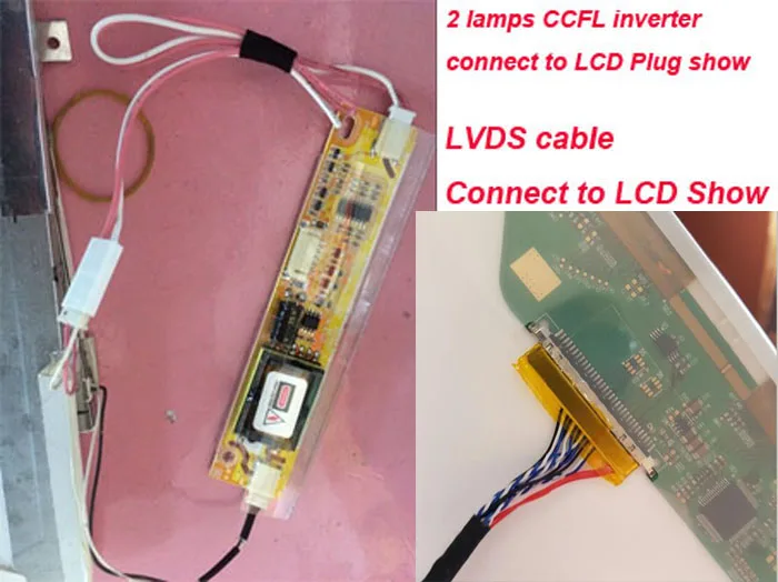 Arbeit für 18,5 inch HT185WX1-100/500/501 30pin 60hz 1366x768 2 lampen Screen Controller board LVDS DVI VGA Signal HDMI-kompatibel