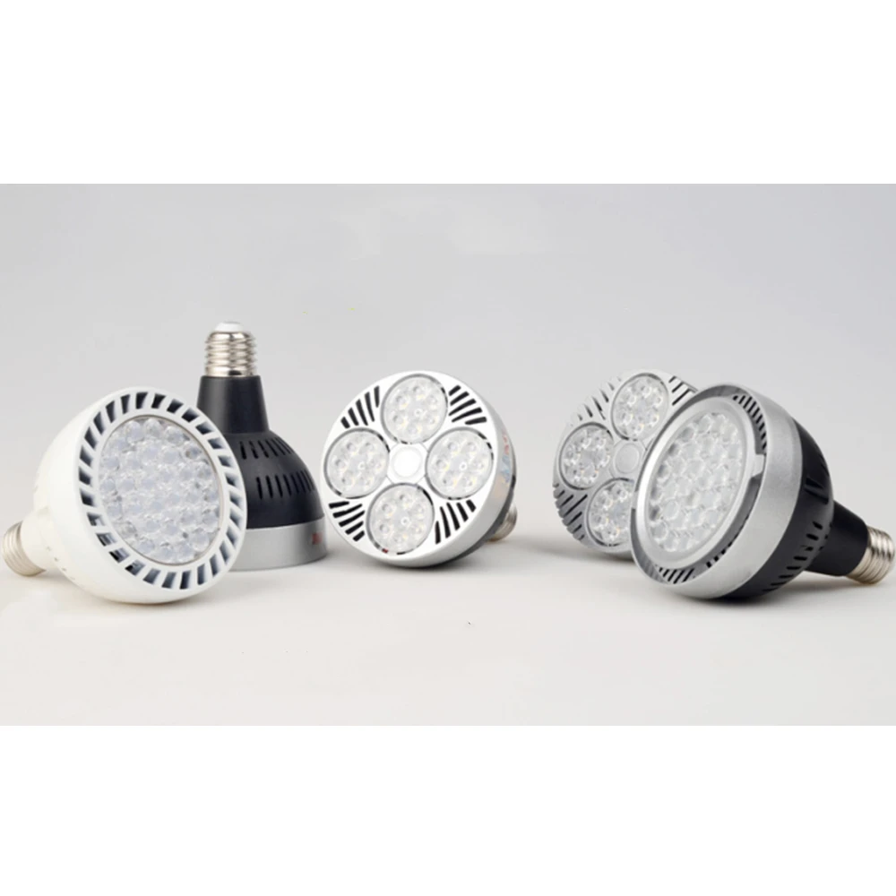 Bombilla Led PAR30 E27, foco de luz de pista, 110v, 120v, 50W, 35W, 40W, 3000K, 4000K, 6000K, para tienda, sala de estar, Blanco cálido, frío,