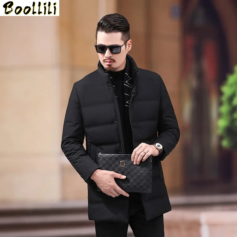 Down Boollili Duck Jacket Winter Coat Men Korean Puffer Jacket Men Duck Down Coat Men Warm Doudoune Homme